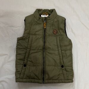 Timberland Kids Olive Puffer Vest